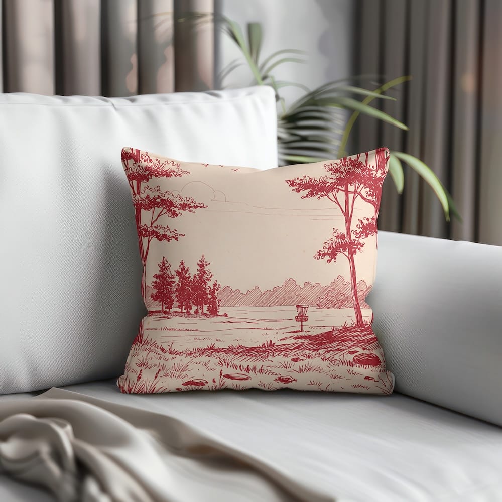 Indoor Square Pillow: The Grassy Field (8 colors)