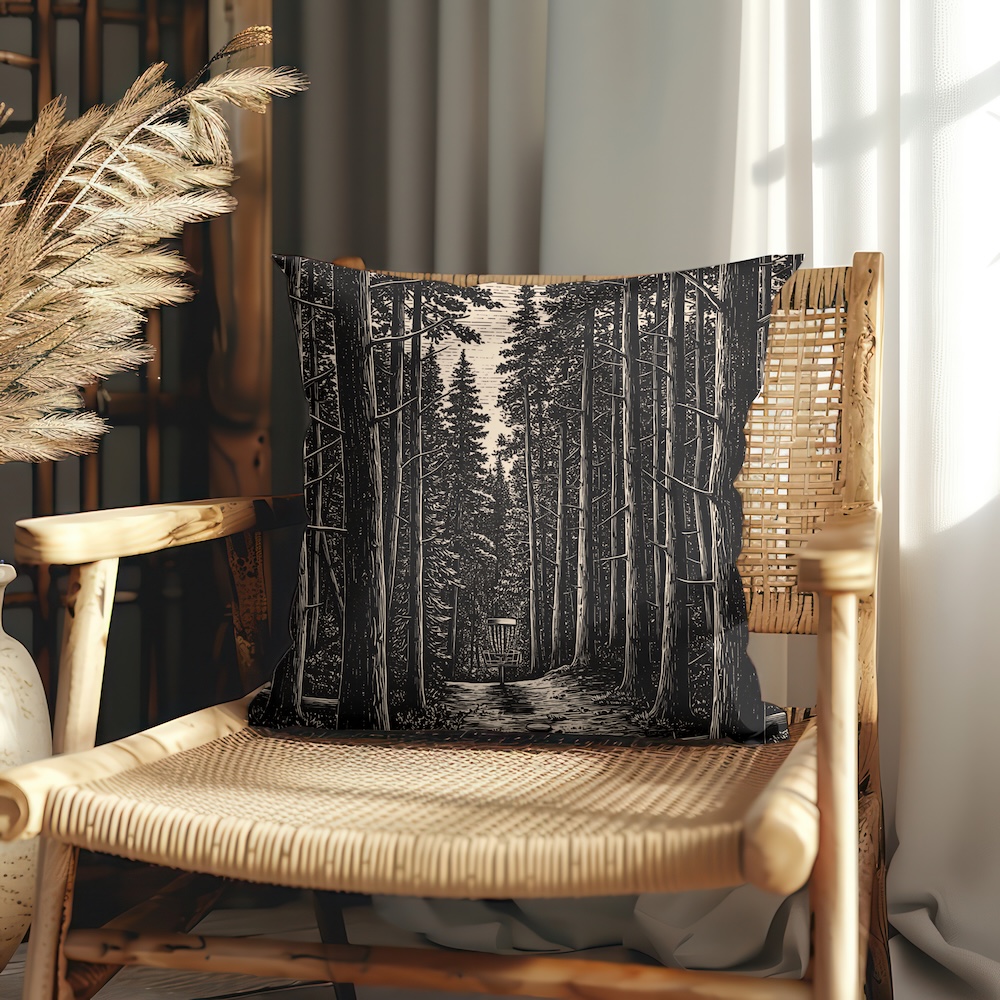 Indoor Square Pillow: The Line Through the Pines (8 colors)