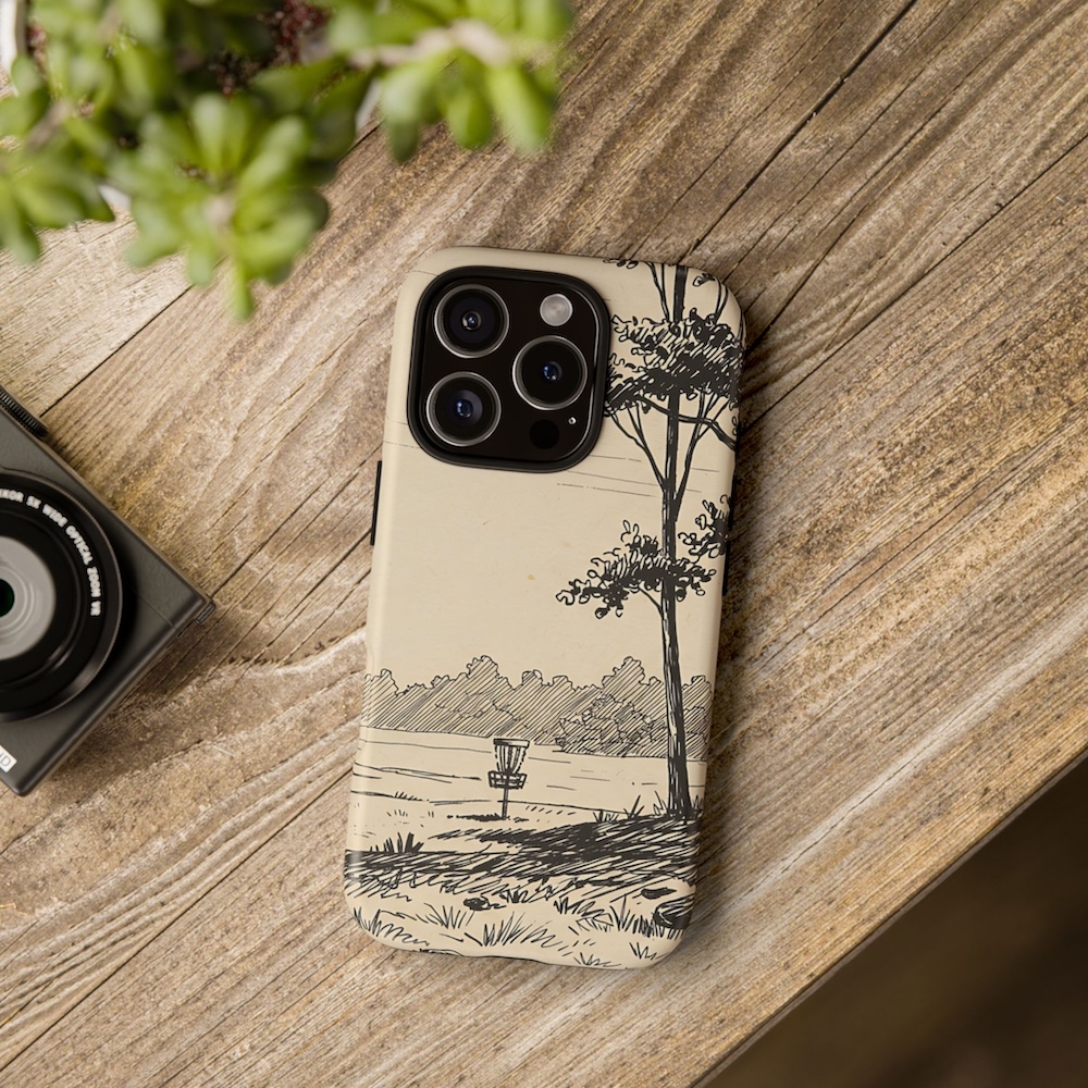 iPhone Tough Case: The Grassy Field (Black)