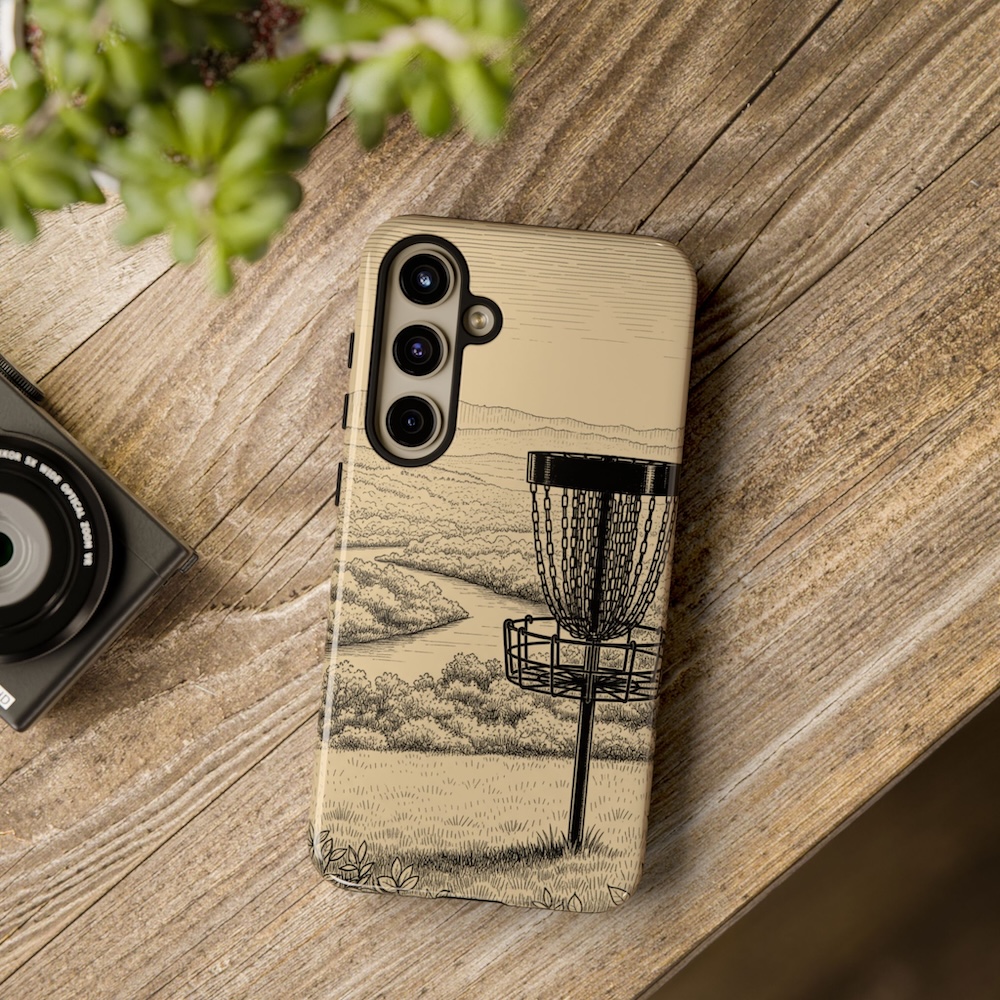 Samsung Galaxy Tough Phone Case: River Valley (Black)