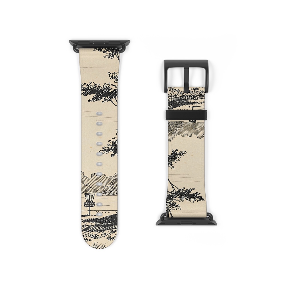 Apple Watch Band: The Grassy Field (Black)