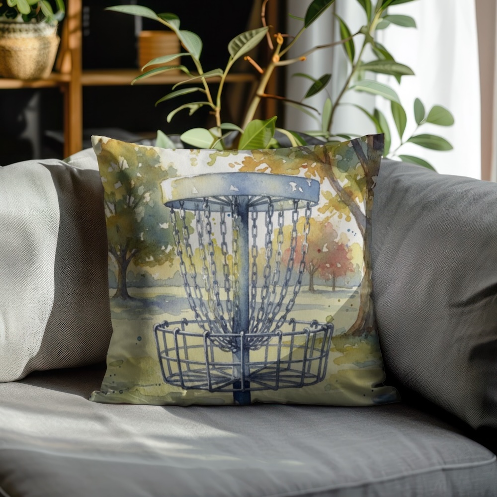 Indoor Square Pillow: Watercolor Ace Run