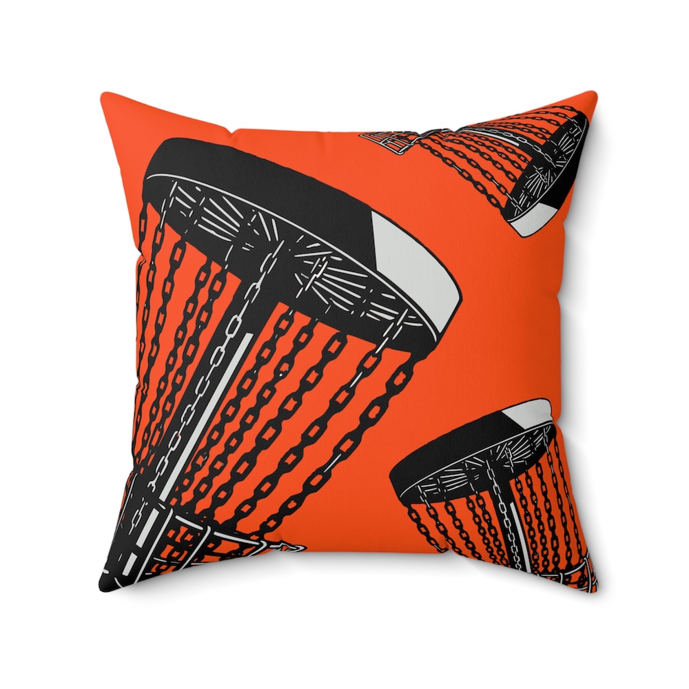 Indoor Square Pillow: Full Tilt Orange