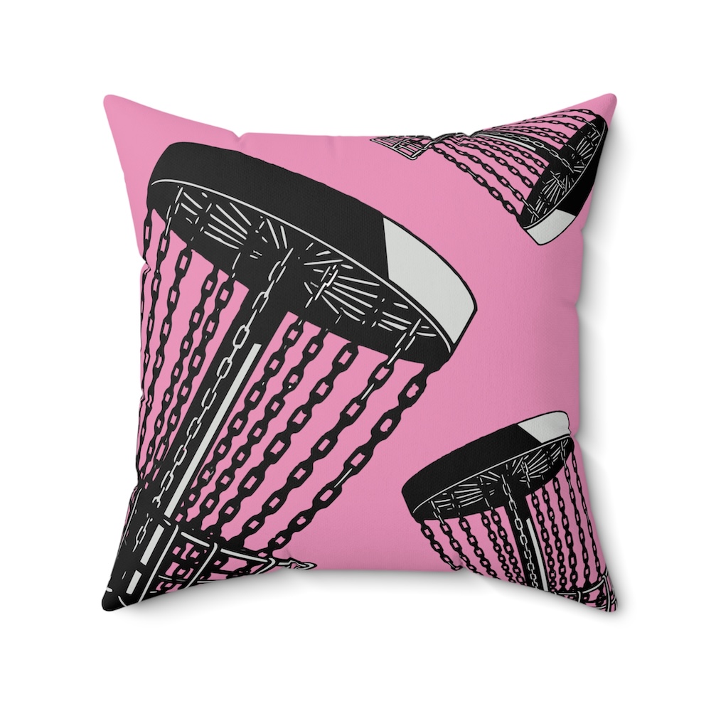 Indoor Square Pillow: Full Tilt Pink