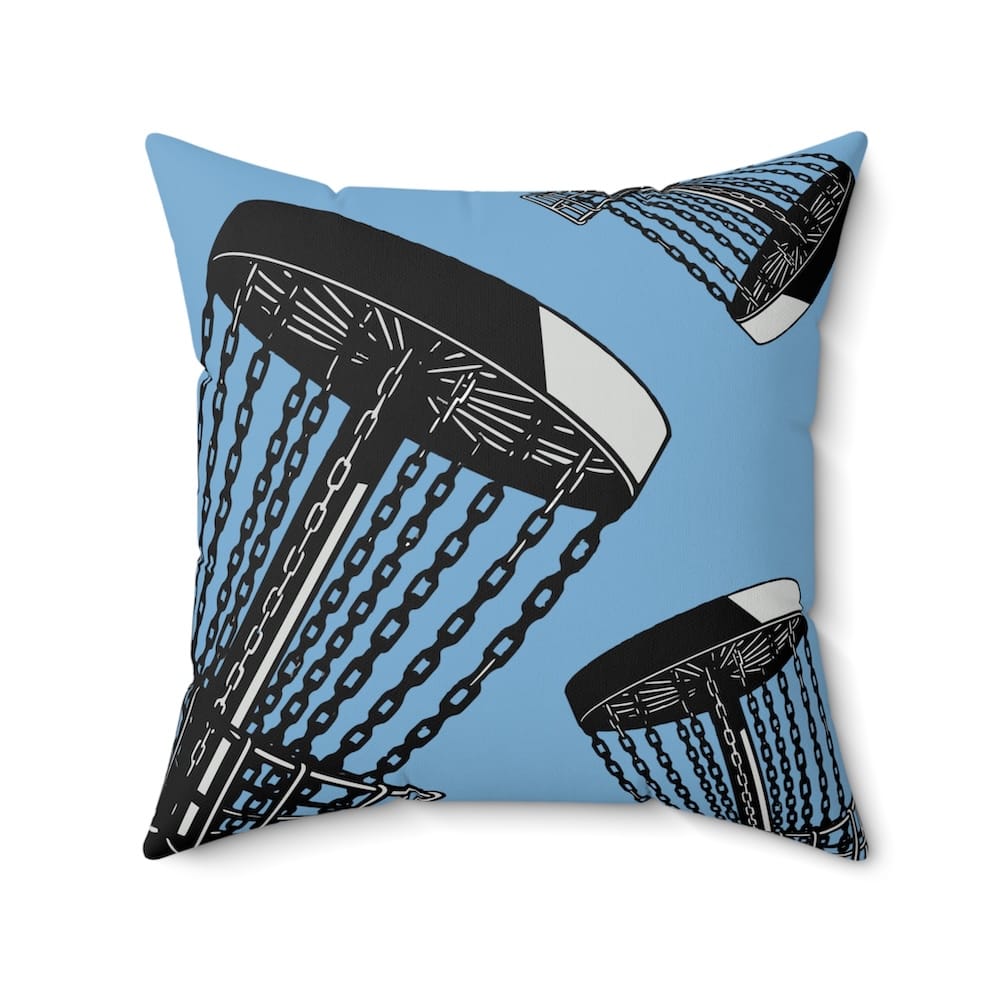 Indoor Square Pillow: Full Tilt Sky Blue