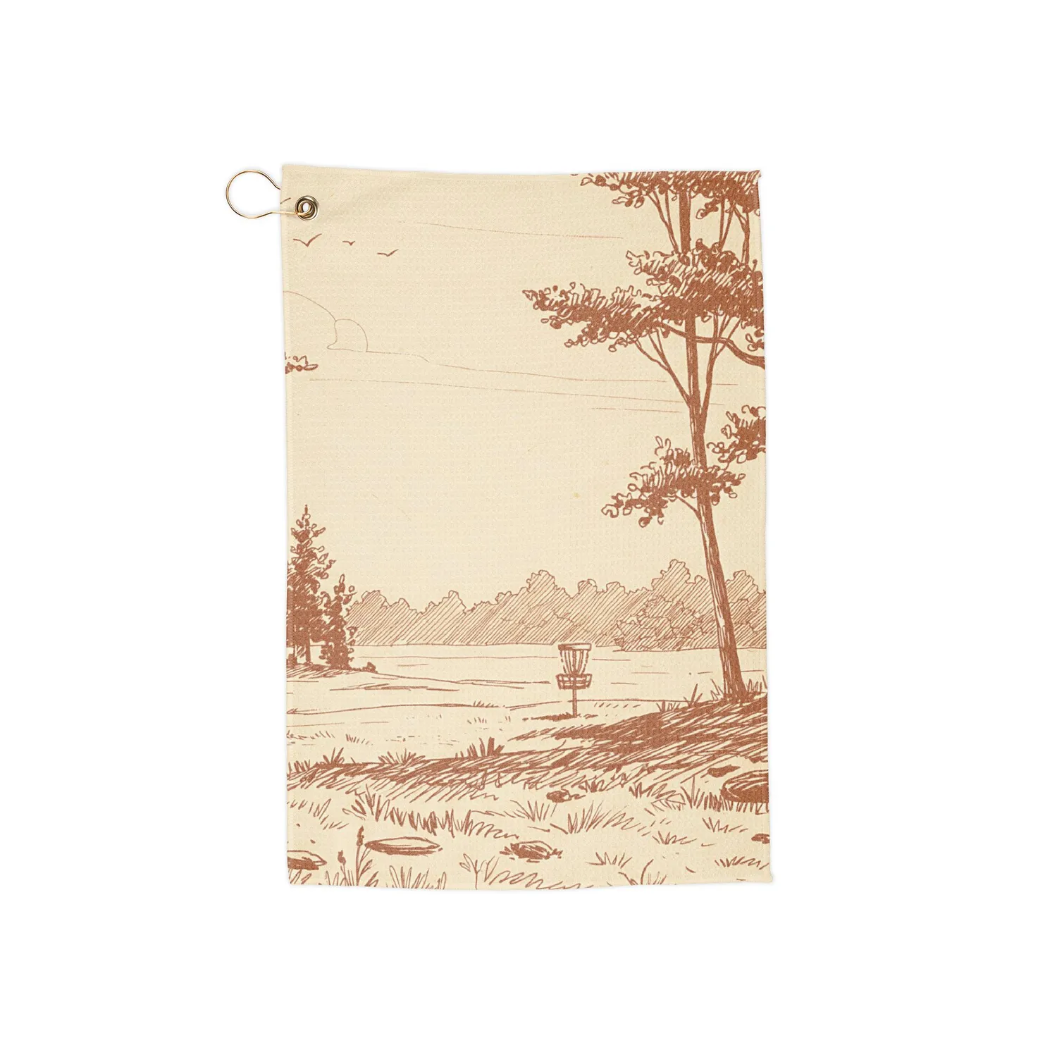 Disc Golf Towel: Grassy Field